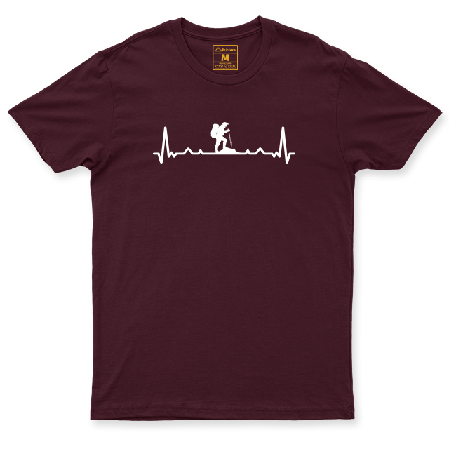 Drifit Shirt: Hiking Heartbeat