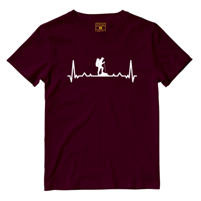 Cotton Shirt: Hiking Heartbeat