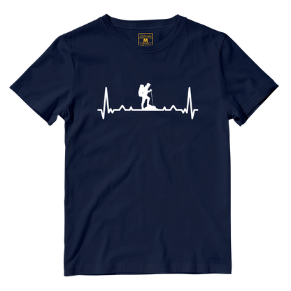 Cotton Shirt: Hiking Heartbeat