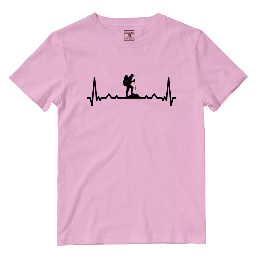 Cotton Shirt: Hiking Heartbeat