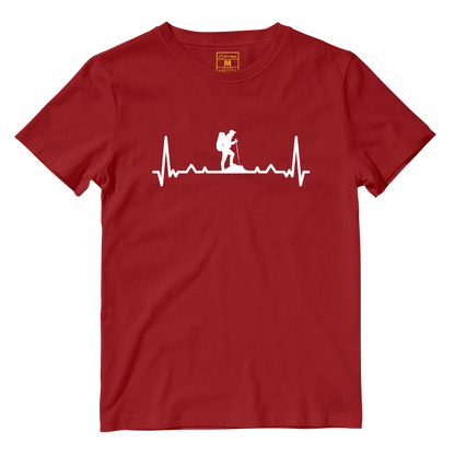 Cotton Shirt: Hiking Heartbeat