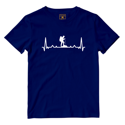 Cotton Shirt: Hiking Heartbeat