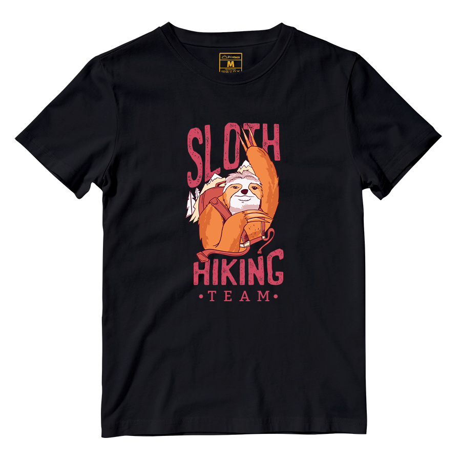 Cotton Shirt: Hiking Sloth Team