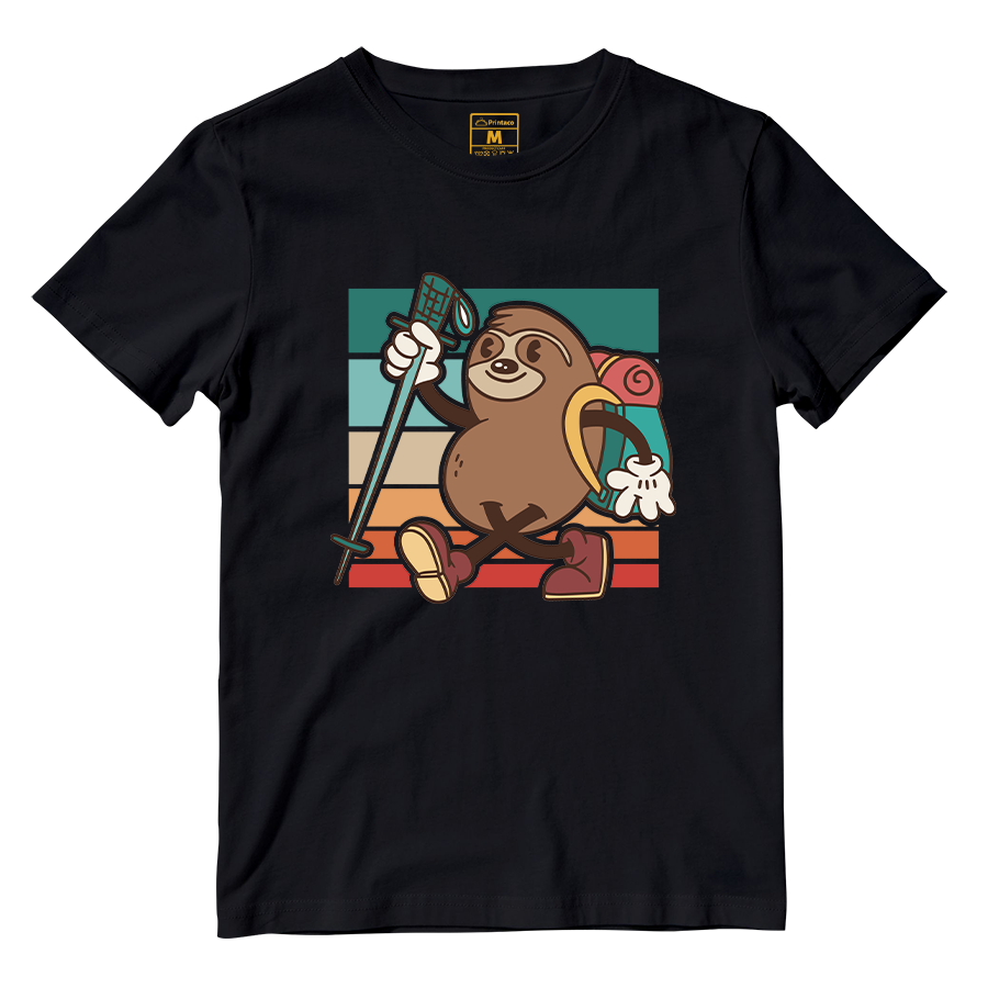 Cotton Shirt: Hiking Sloth