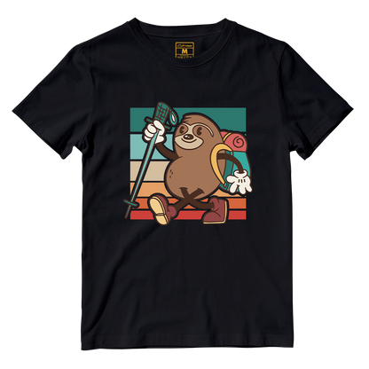 Cotton Shirt: Hiking Sloth