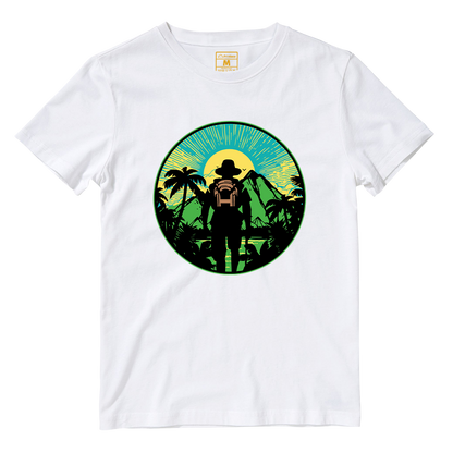 Cotton Shirt: Hiking Tropics