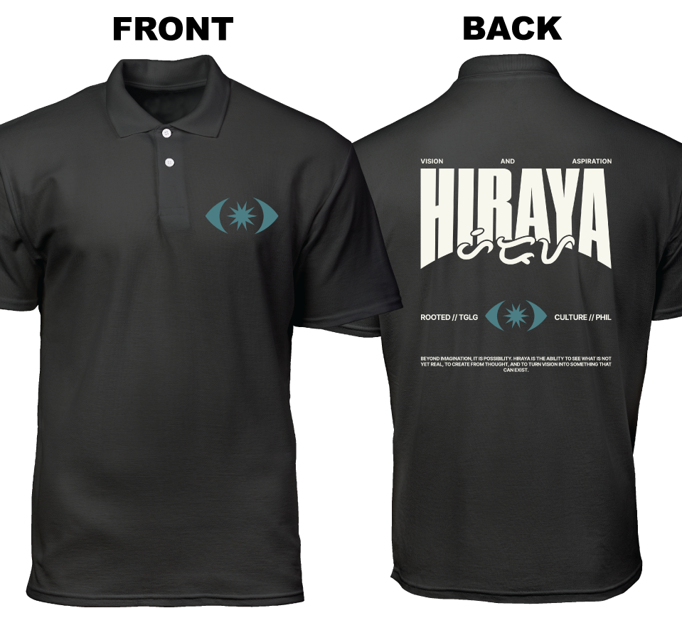 Cotton Polo Shirt: Hiraya (Front and Back)