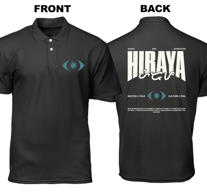 Cotton Polo Shirt: Hiraya (Front and Back)
