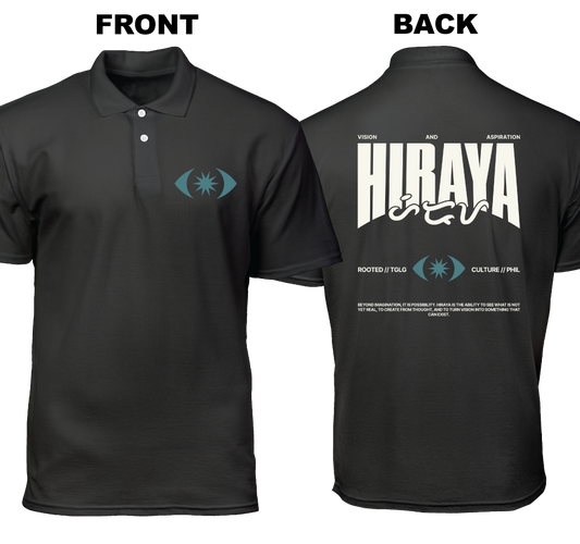 Cotton Polo Shirt: Hiraya (Front and Back)