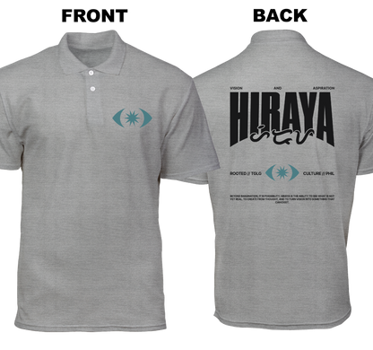 Cotton Polo Shirt: Hiraya (Front and Back)