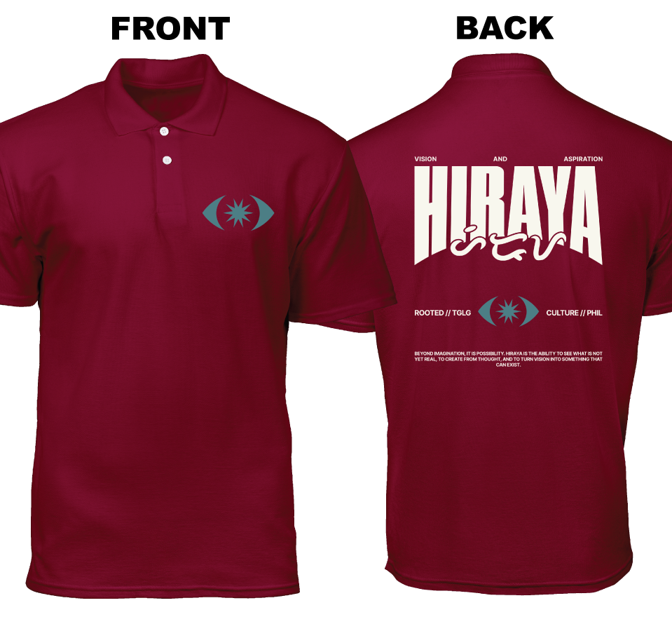Cotton Polo Shirt: Hiraya (Front and Back)