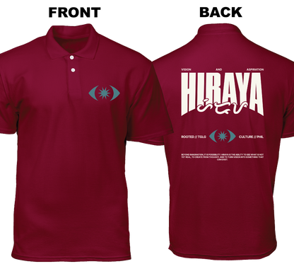 Cotton Polo Shirt: Hiraya (Front and Back)