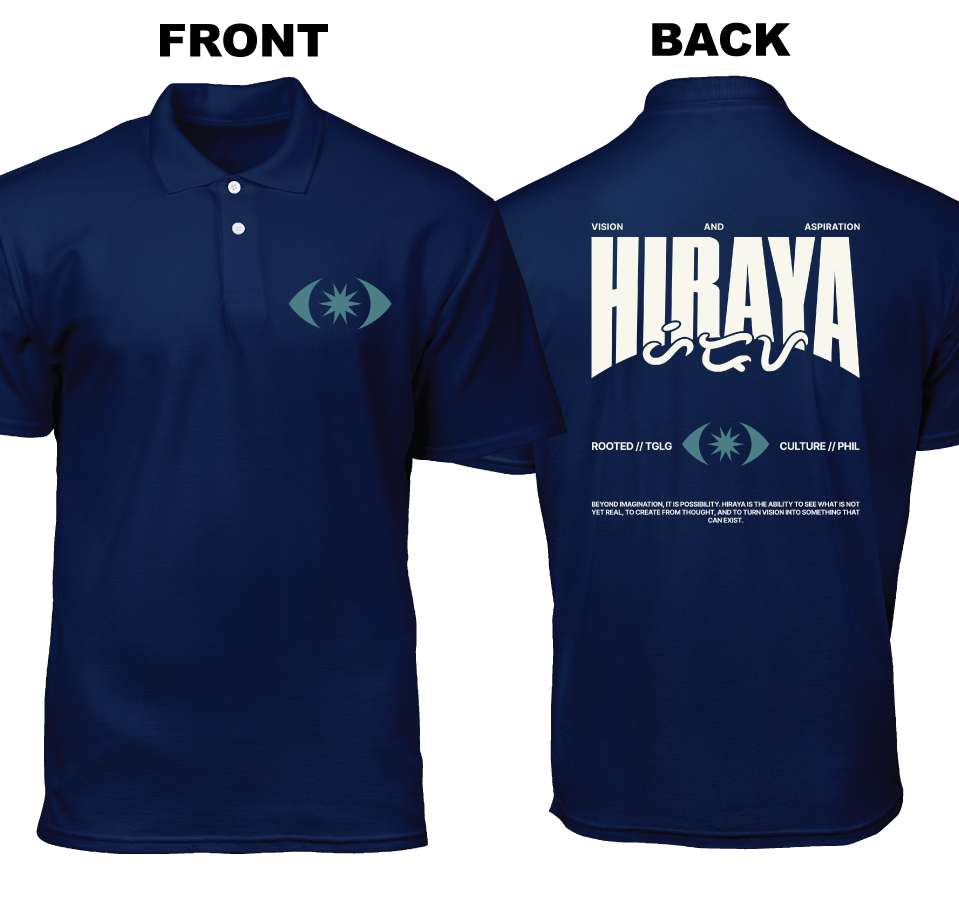 Cotton Polo Shirt: Hiraya (Front and Back)