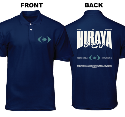 Cotton Polo Shirt: Hiraya (Front and Back)