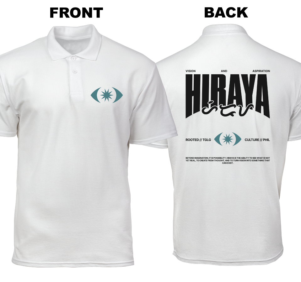 Cotton Polo Shirt: Hiraya (Front and Back)