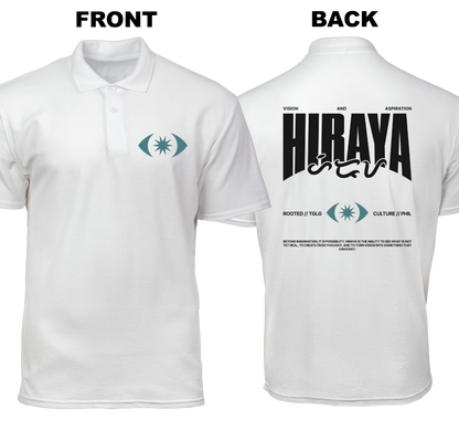 Cotton Polo Shirt: Hiraya (Front and Back)