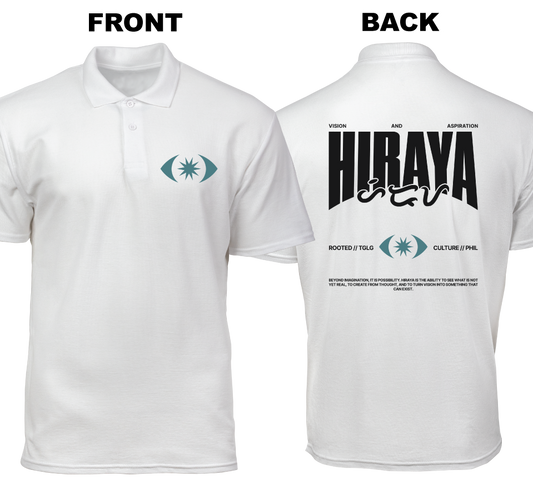 Cotton Polo Shirt: Hiraya (Front and Back)