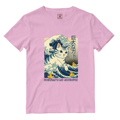 Cotton Shirt: Hokusai Cat