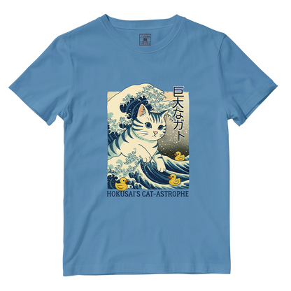 Cotton Shirt: Hokusai Cat