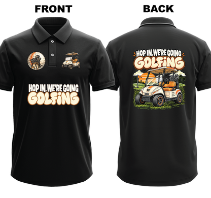 Drifit Polo Shirt: Hop In (Front & Back)