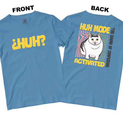 Cotton Shirt: Huh Cat (Front and Back)