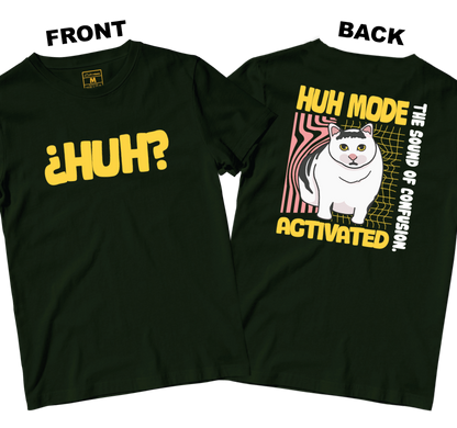 Cotton Shirt: Huh Cat (Front and Back)