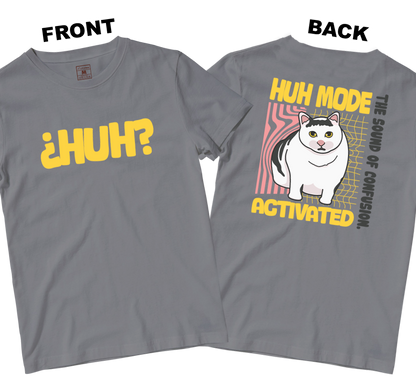 Cotton Shirt: Huh Cat (Front and Back)