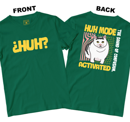Cotton Shirt: Huh Cat (Front and Back)