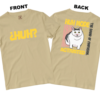Cotton Shirt: Huh Cat (Front and Back)