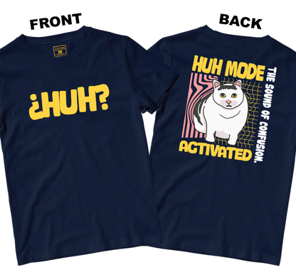 Cotton Shirt: Huh Cat (Front and Back)