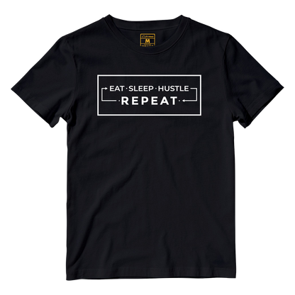 Cotton Shirt: Hustle Repeat