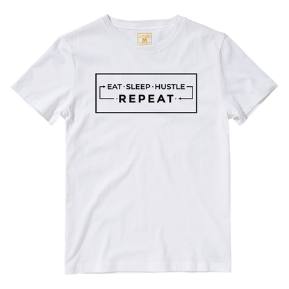 Cotton Shirt: Hustle Repeat