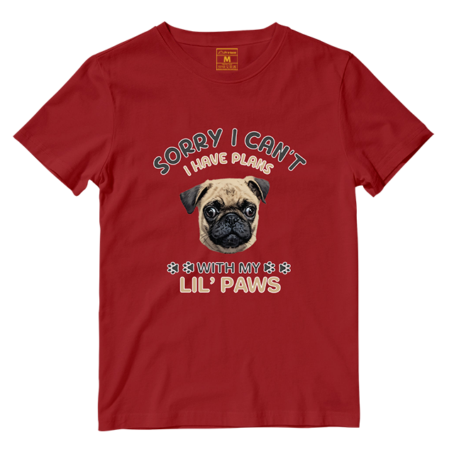 Cotton Shirt: I have Plans With My Lil Paws (Custom)