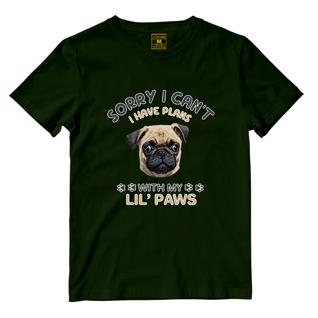 Cotton Shirt: I have Plans With My Lil Paws (Custom)