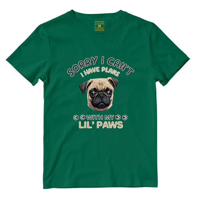 Cotton Shirt: I have Plans With My Lil Paws (Custom)