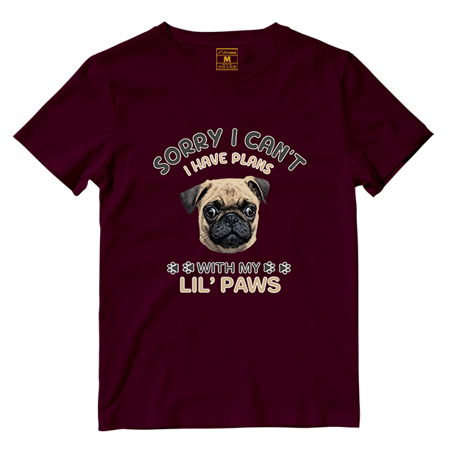 Cotton Shirt: I have Plans With My Lil Paws (Custom)