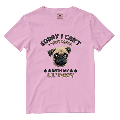 Cotton Shirt: I have Plans With My Lil Paws (Custom)
