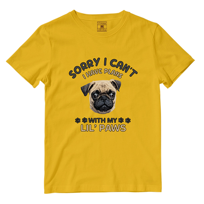 Cotton Shirt: I have Plans With My Lil Paws (Custom)