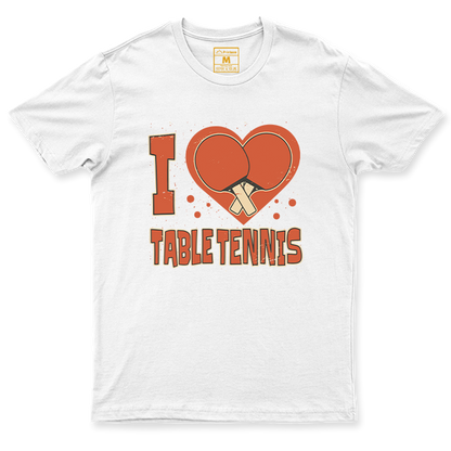 Drifit Shirt: I Love Table Tennis