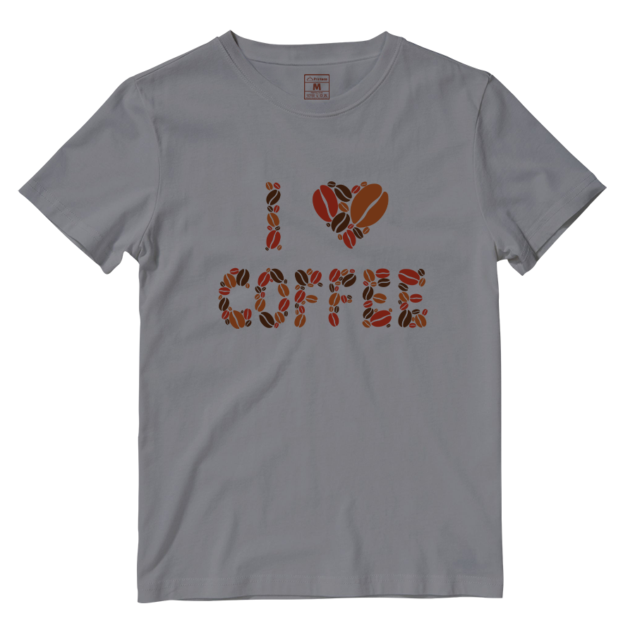 Cotton Shirt: I Love Coffee