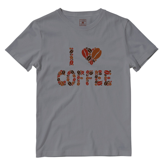 Cotton Shirt: I Love Coffee
