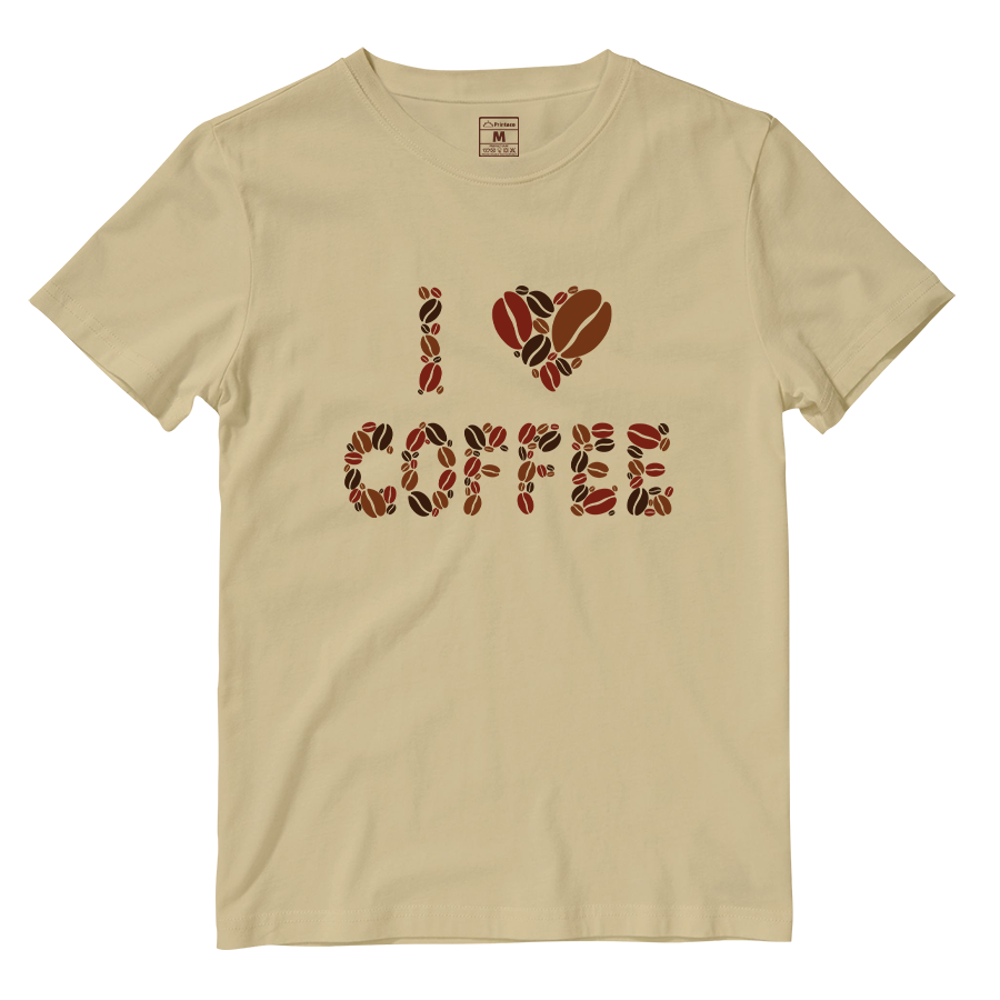 Cotton Shirt: I Love Coffee