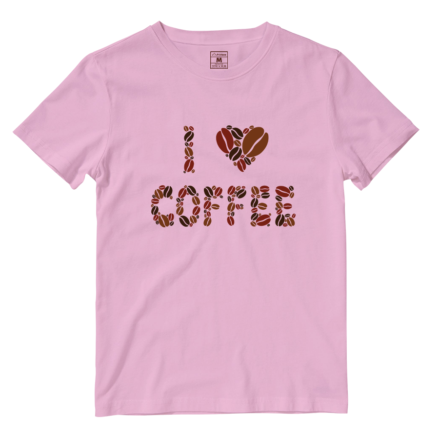 Cotton Shirt: I Love Coffee