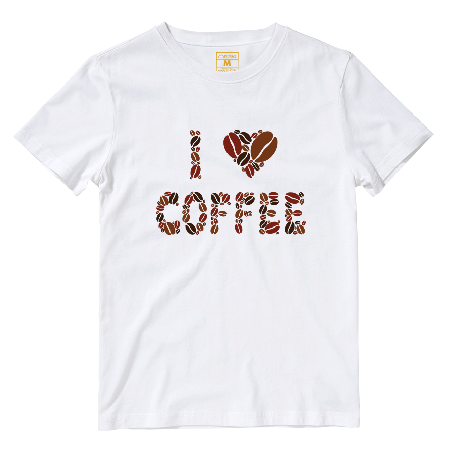 Cotton Shirt: I Love Coffee