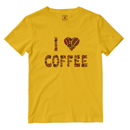 Cotton Shirt: I Love Coffee