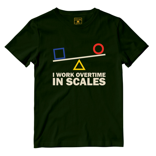Cotton Shirt: I Work Overtime In Scales
