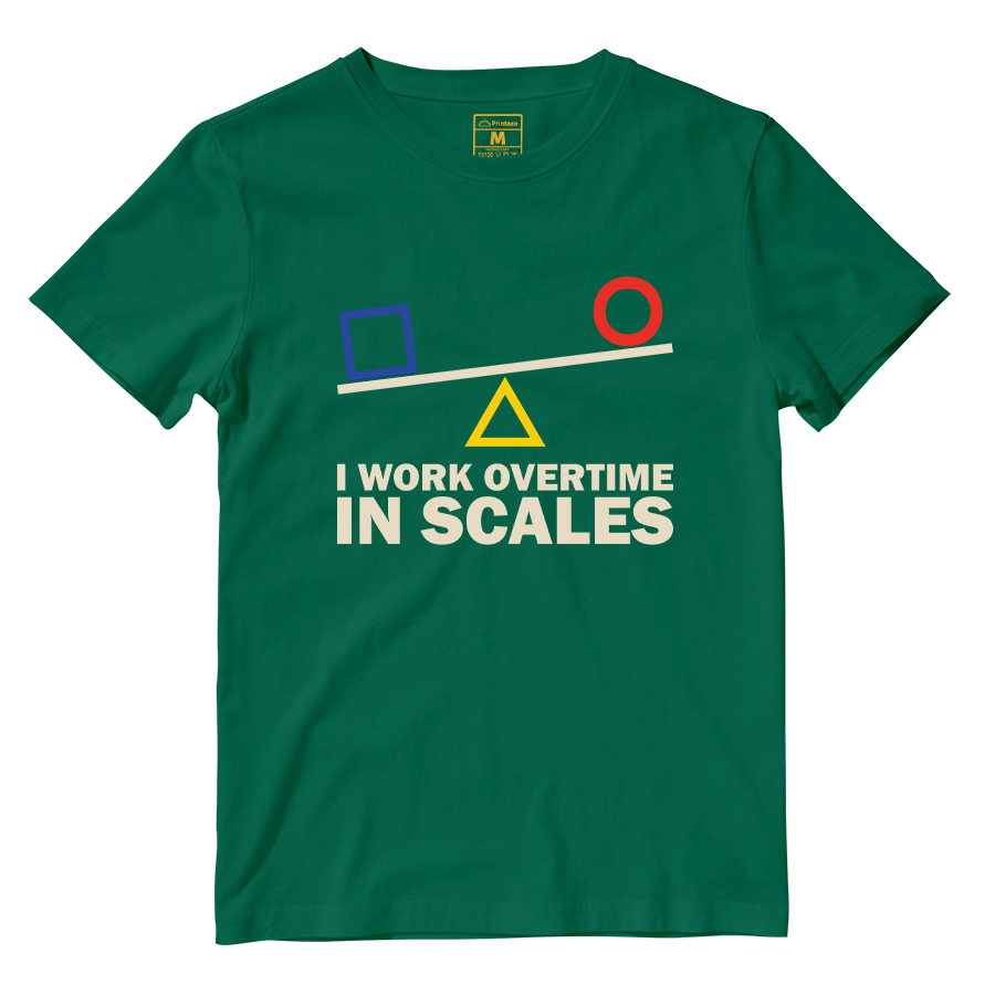 Cotton Shirt: I Work Overtime In Scales
