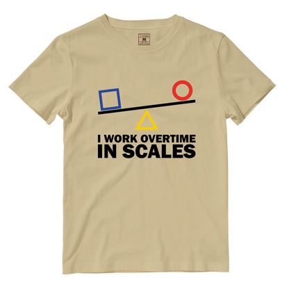 Cotton Shirt: I Work Overtime In Scales