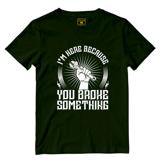 Cotton Shirt: Im Here Because