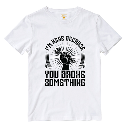 Cotton Shirt: Im Here Because
